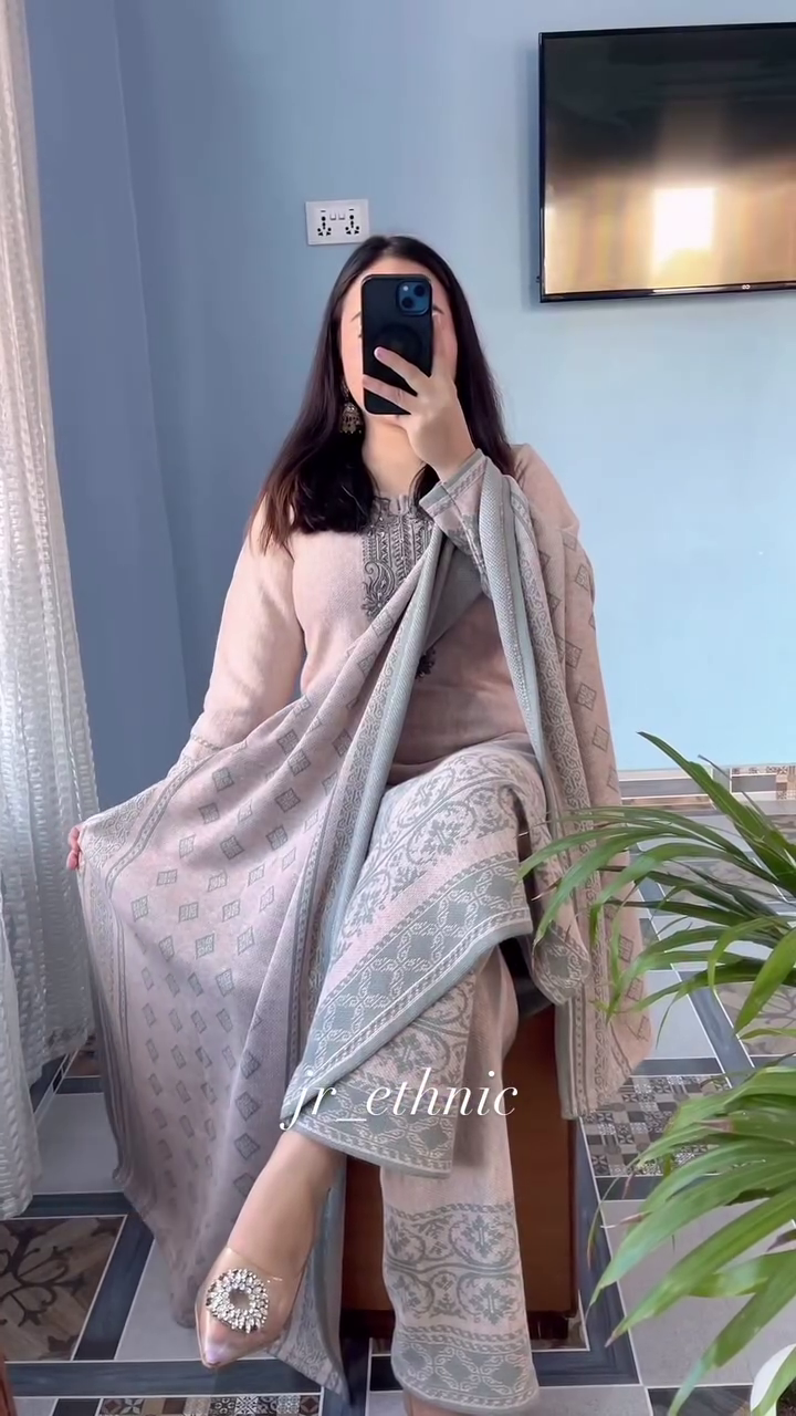 ✨ GraceAura Pastel Ethnic Kurta Set with Printed Dupatta ✨