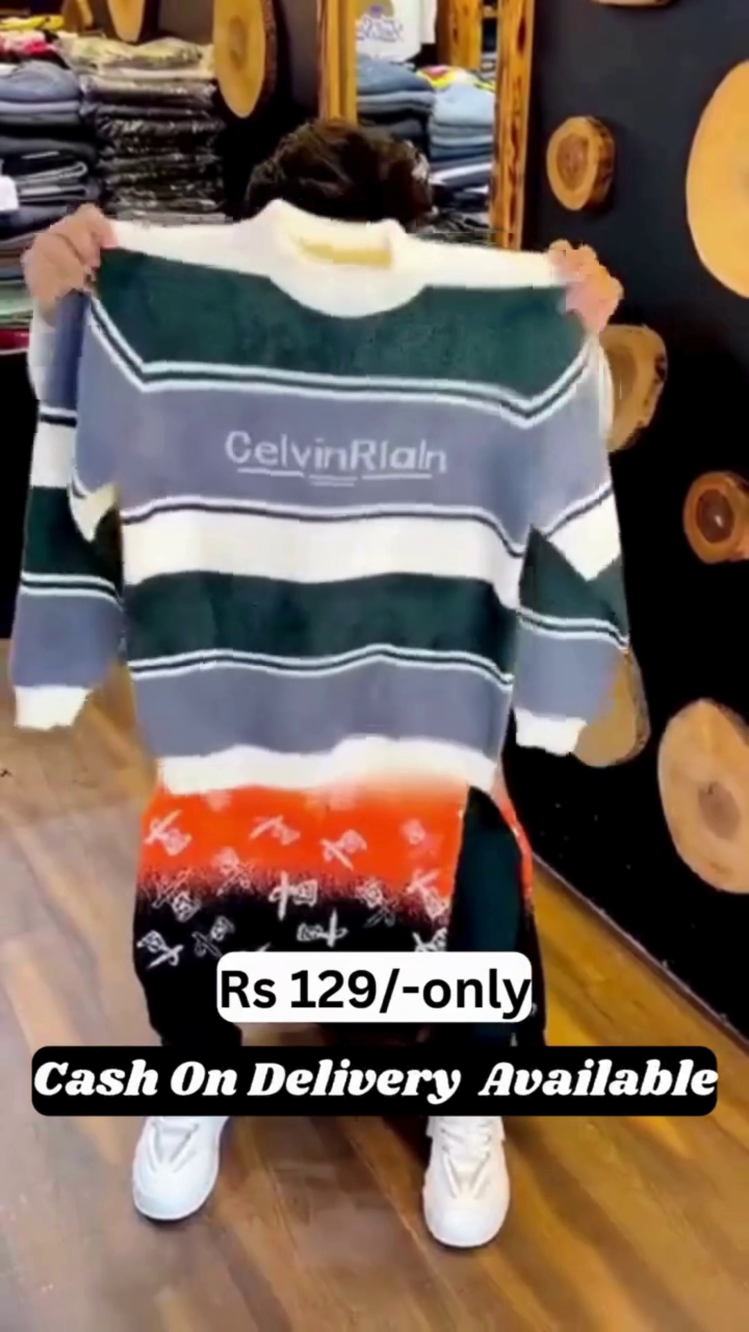 🤍 Arctic Grid Premium Winter Sweater – Minimal Style, Maximum Comfort 🤍