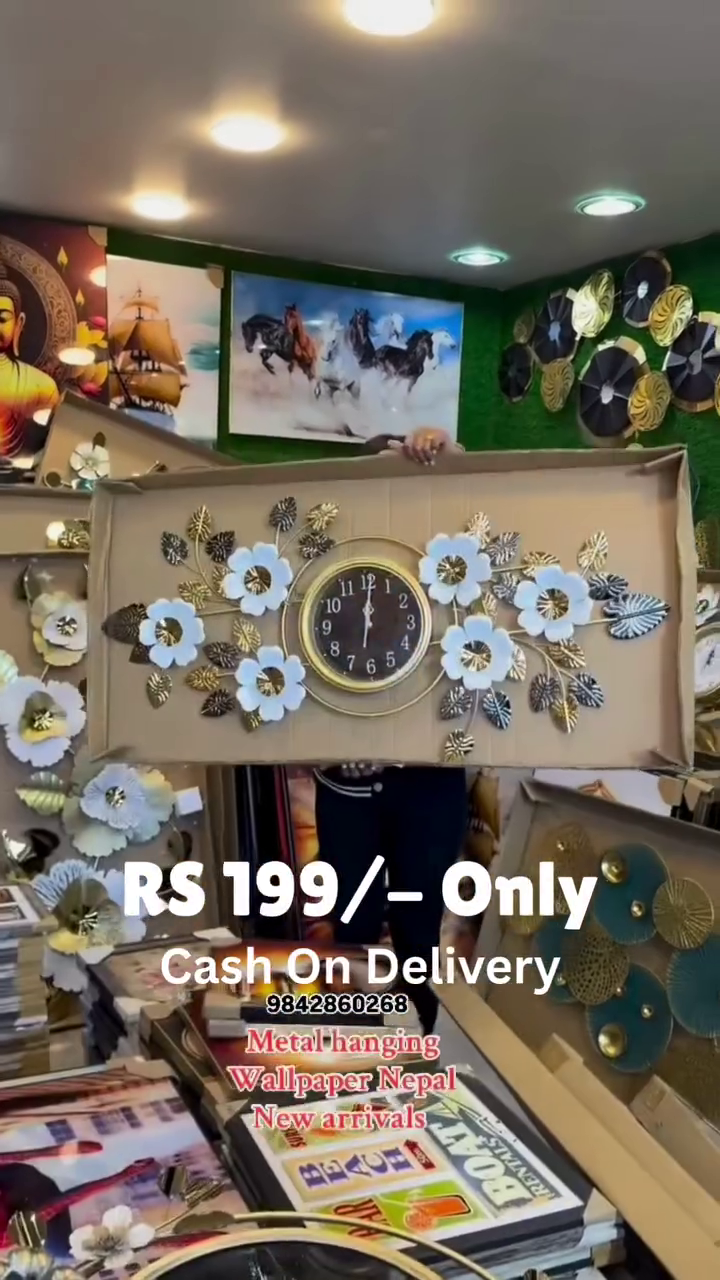 ✨ Royal Bloom Luxe Metal Wall Hanging | Premium Handcrafted Wall Décor ✨