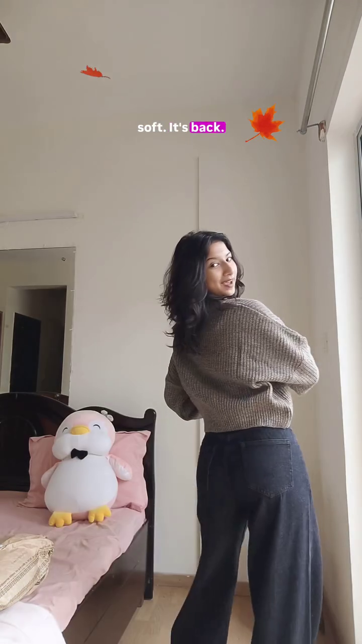 🍁 Autumn Bliss Soft-Knit Cropped Sweater 🍁