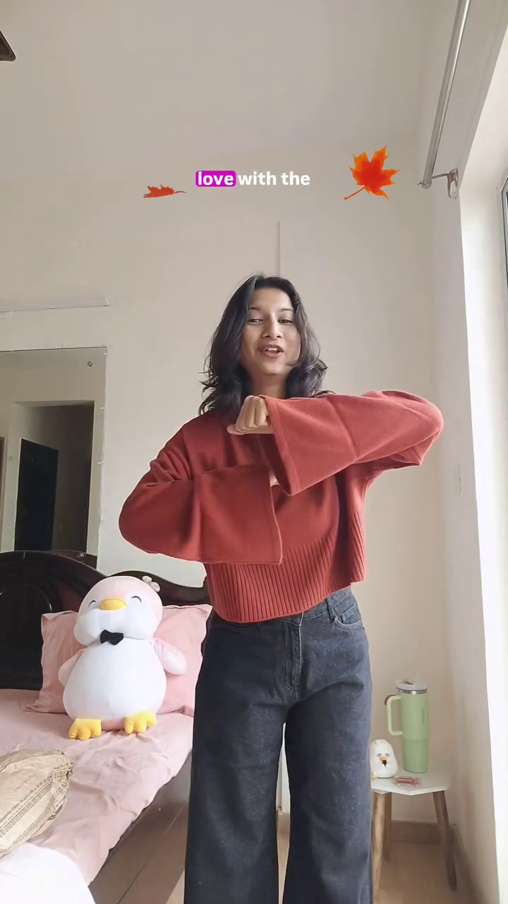 🍁 Autumn Bliss Soft-Knit Cropped Sweater 🍁