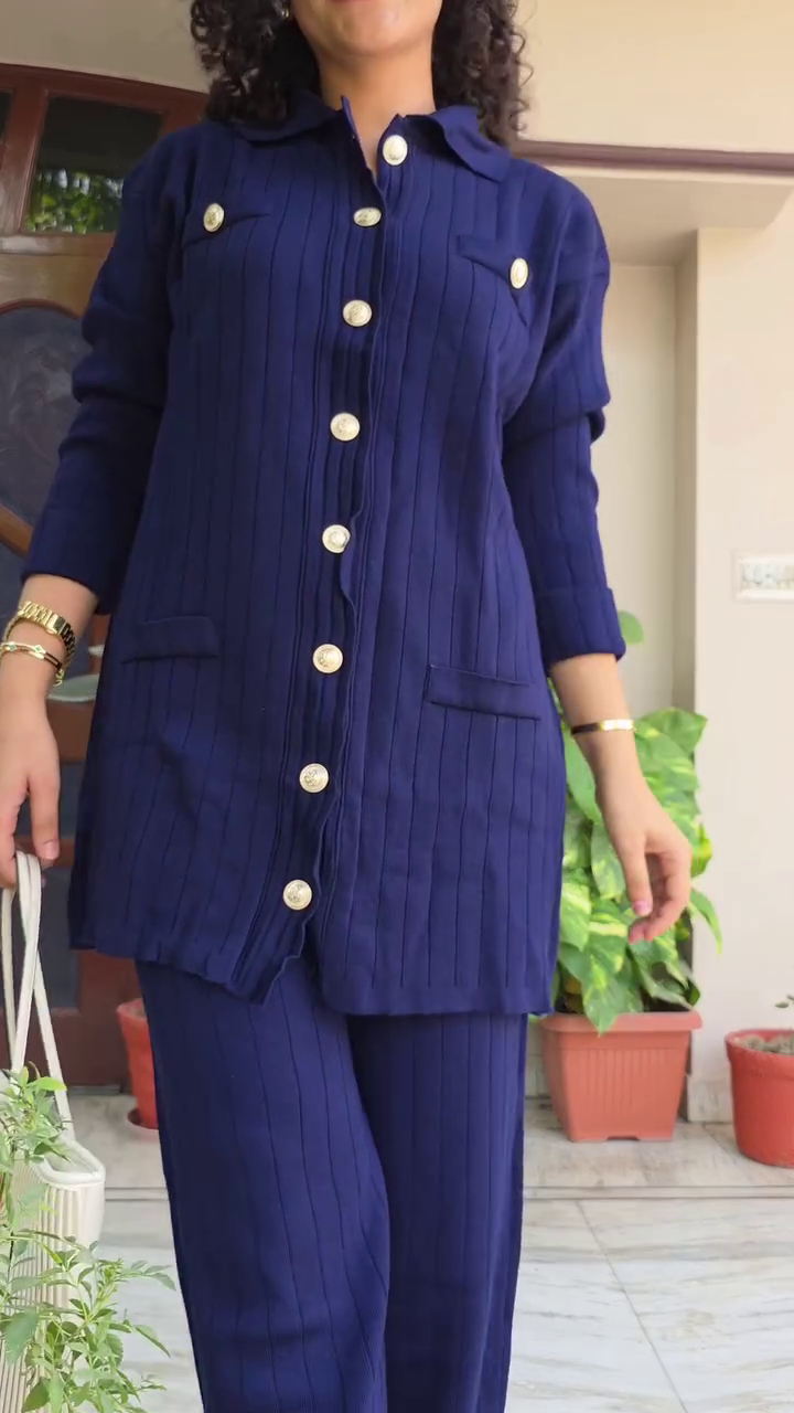 🌸 Elegant Textured Knit Co-Ord Set for Women – Luxe Comfort, Timeless Style 🌸