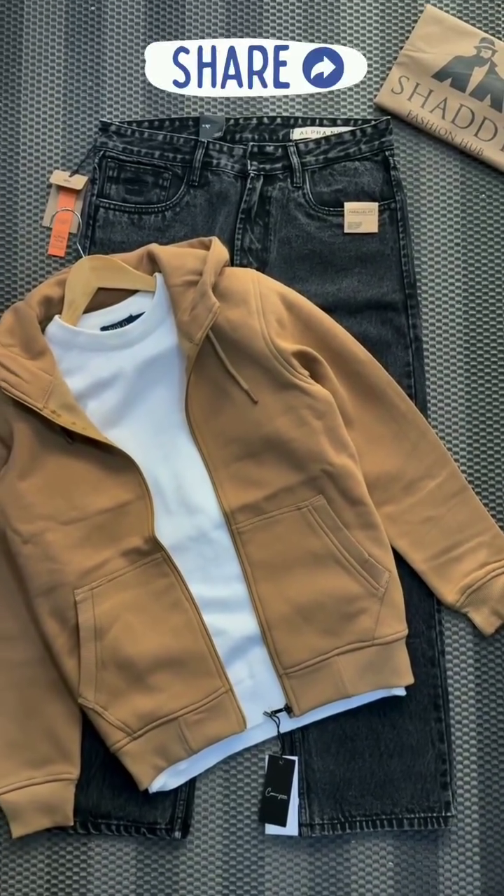 Comfort Zip Hoodie Jacket for Men | Minimal Streetwear Essential 🧥✨