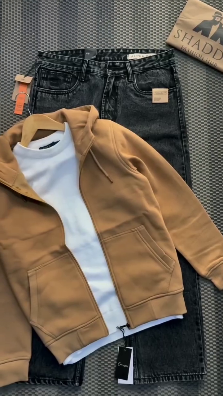 Comfort Zip Hoodie Jacket for Men | Minimal Streetwear Essential 🧥✨