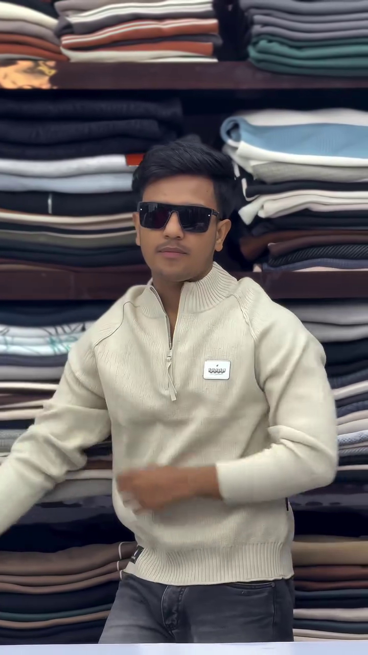 Urban Luxe Half-Zip Knit Sweatshirt ✨