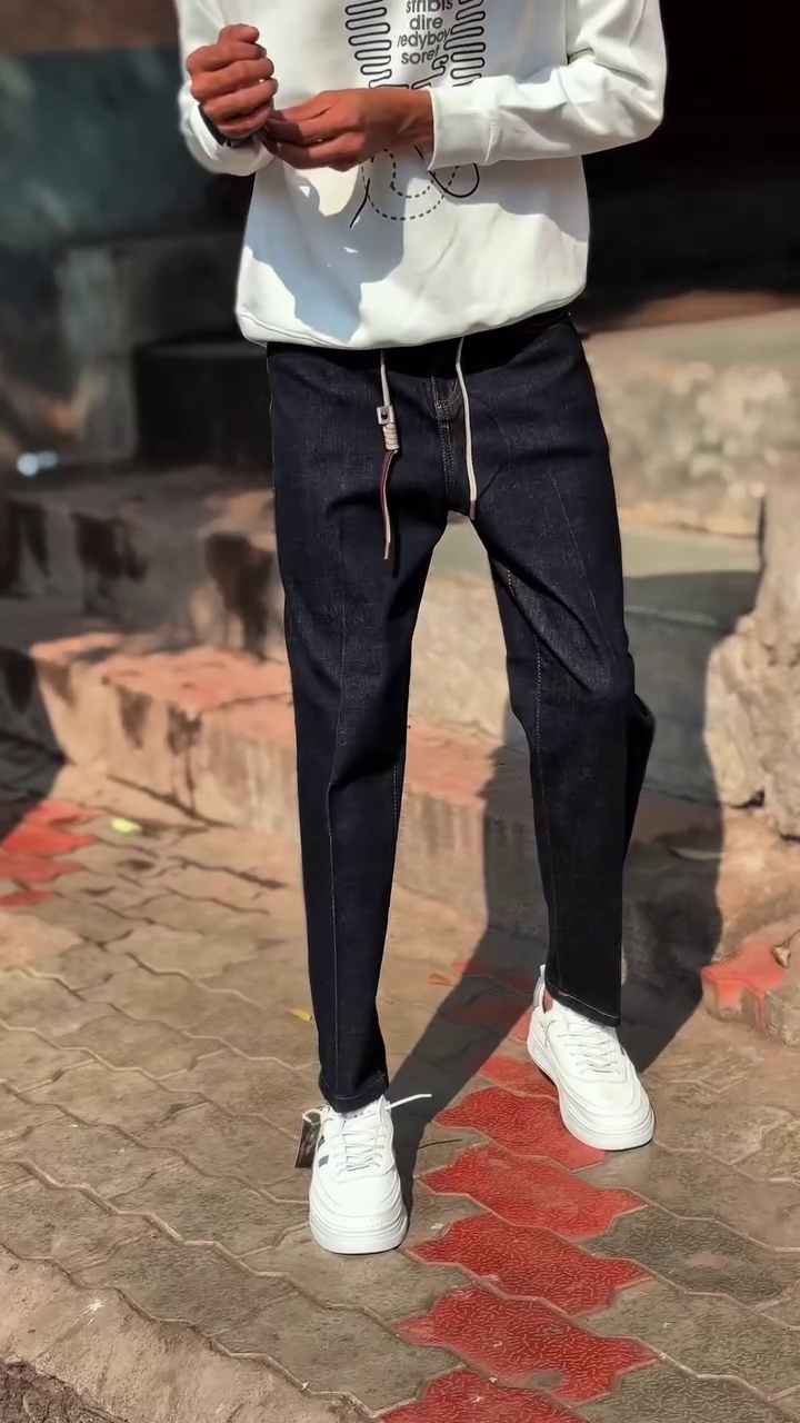 Core Dark-Wash Slim Fit Denim Jeans for Men