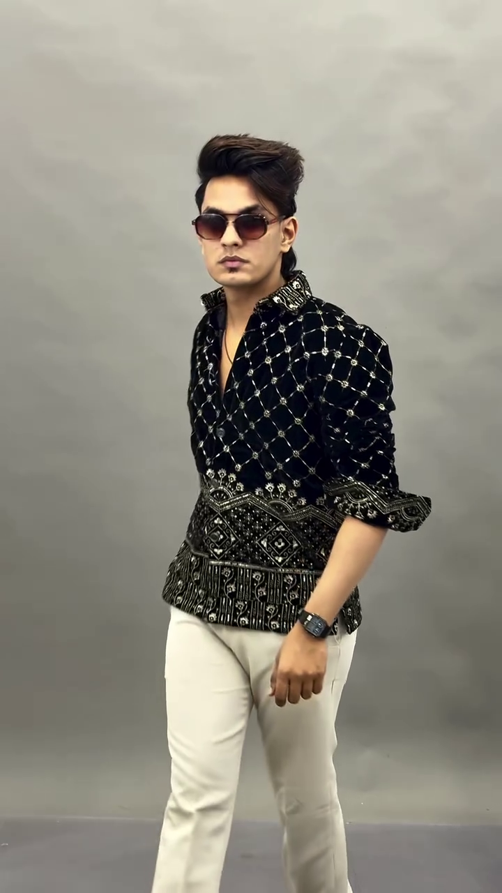 Embellished Party Shirt for Men | Premium Festive Wear