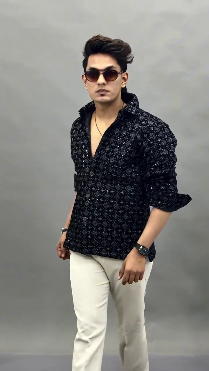 Embellished Party Shirt for Men | Premium Festive Wear