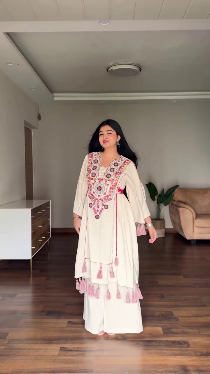 Royal Blue Boho Co-Ord Set with Tassel Detailing