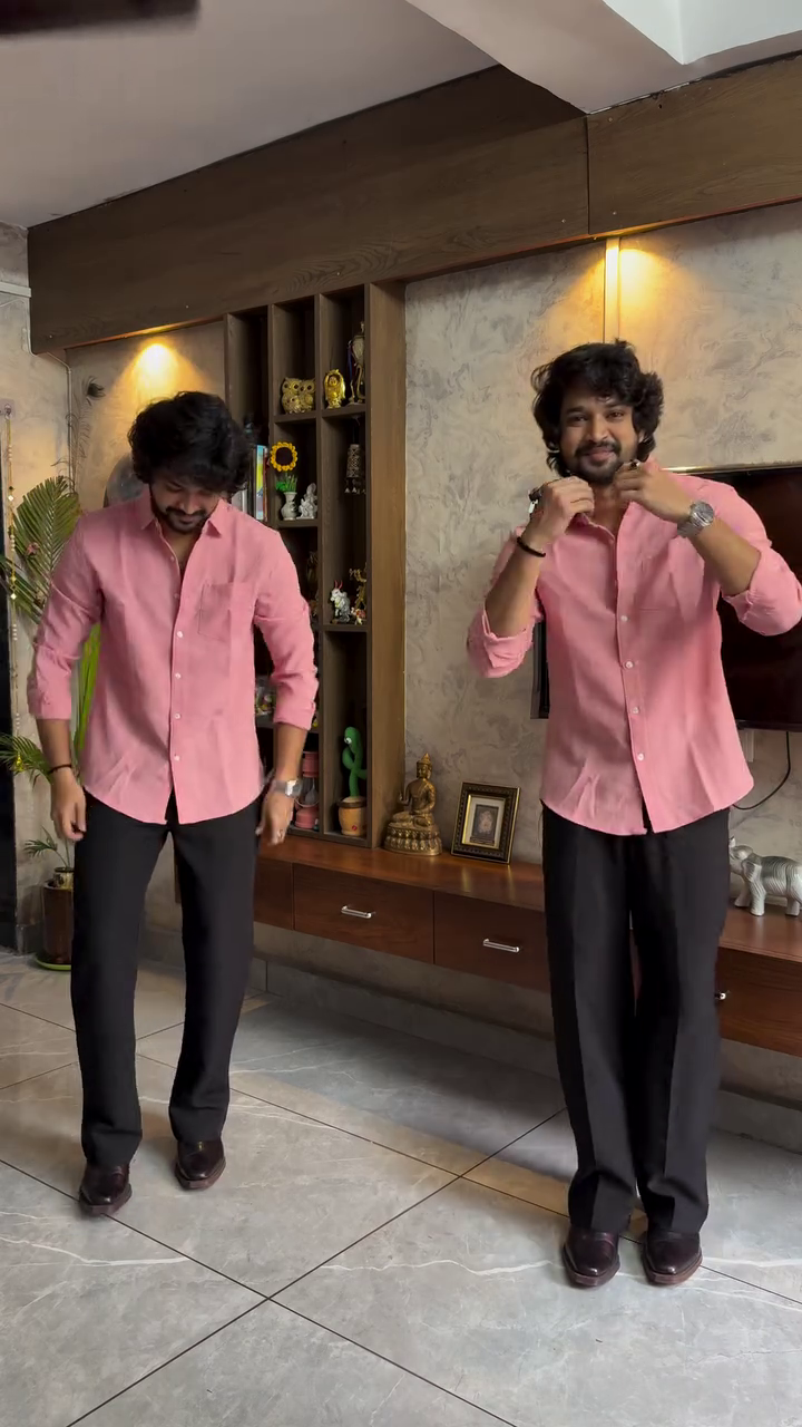 Classic Chestnut Brown Tailored Shirt – Smart Casual Essential