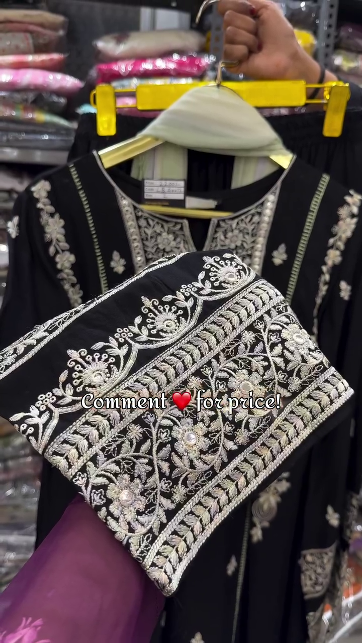 Elegant White & Blush Embroidered Kurti