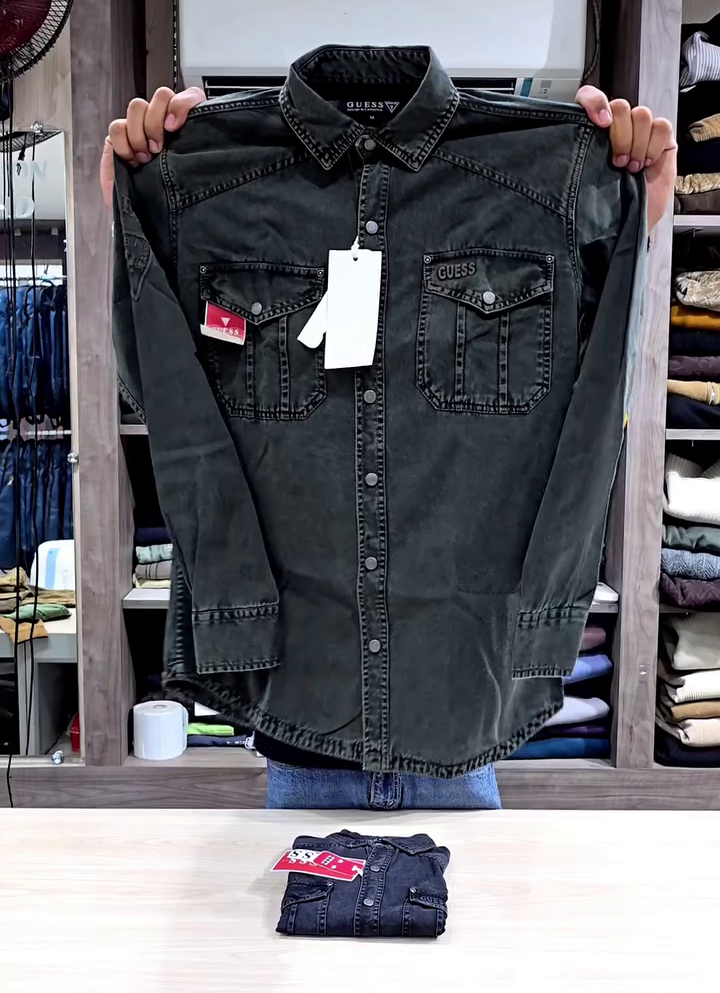 Classic Brown Denim Shirt