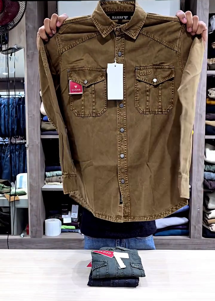 Classic Brown Denim Shirt