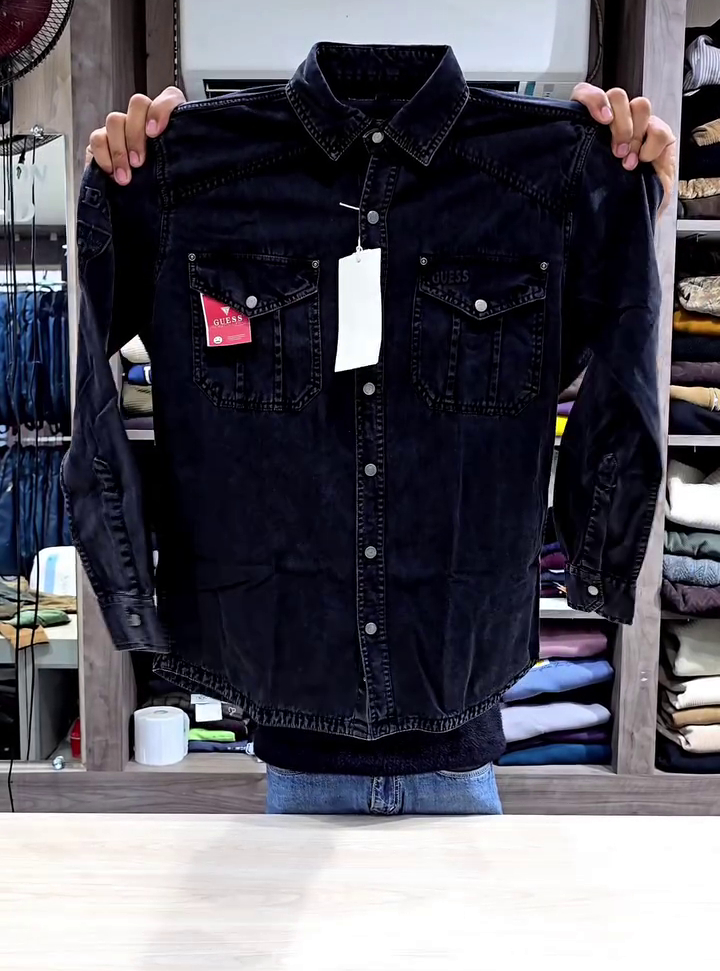 Classic Brown Denim Shirt