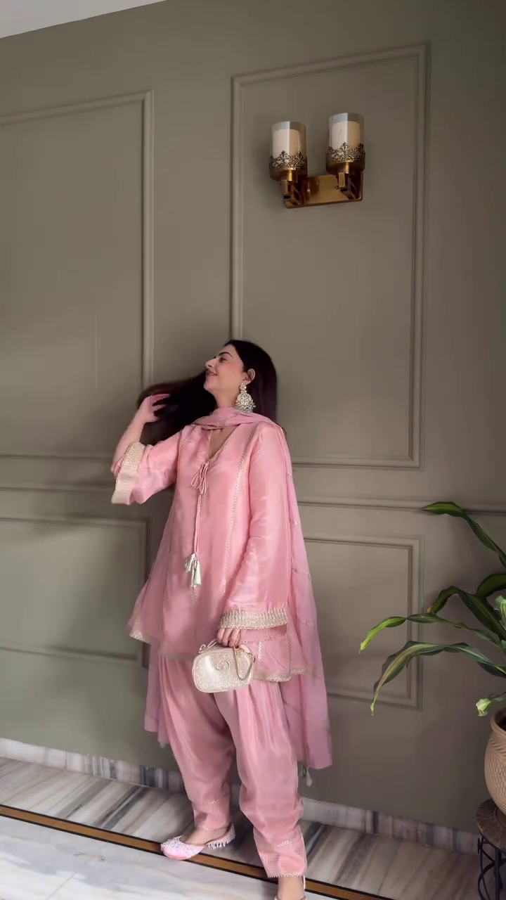 Blush Pink Festive Suit Set