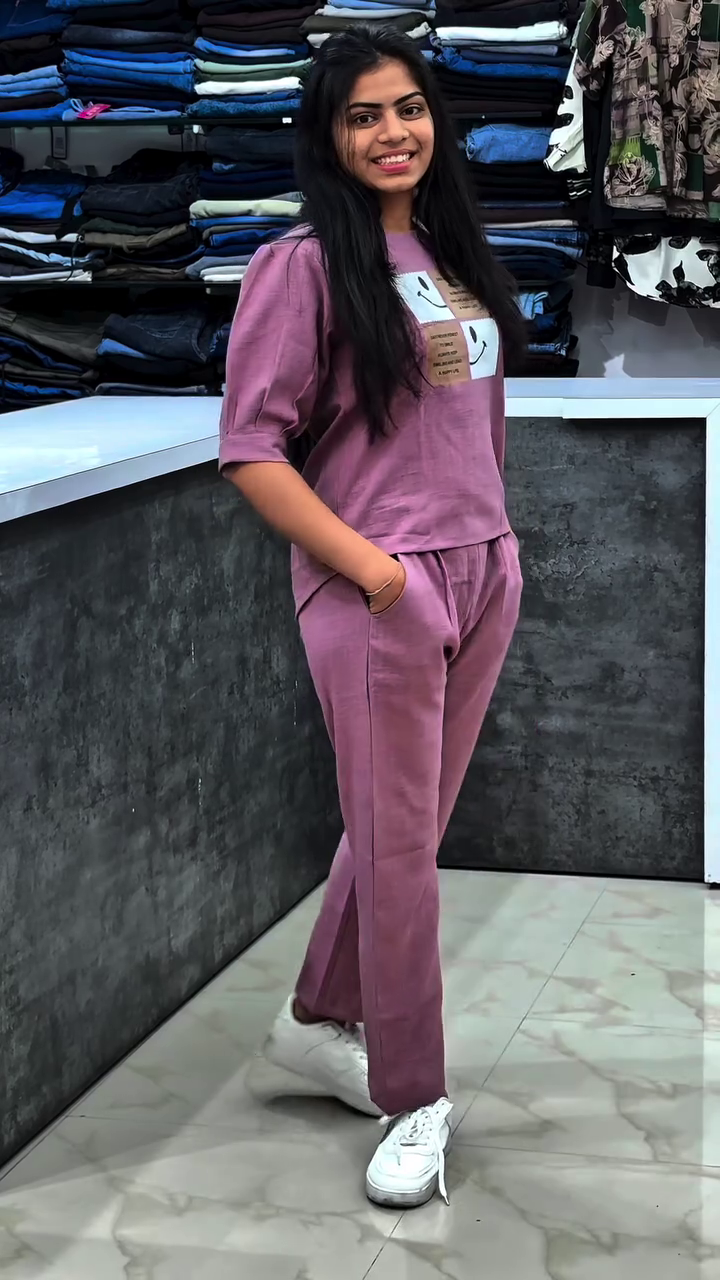 Mauve Casual Co-ord Set