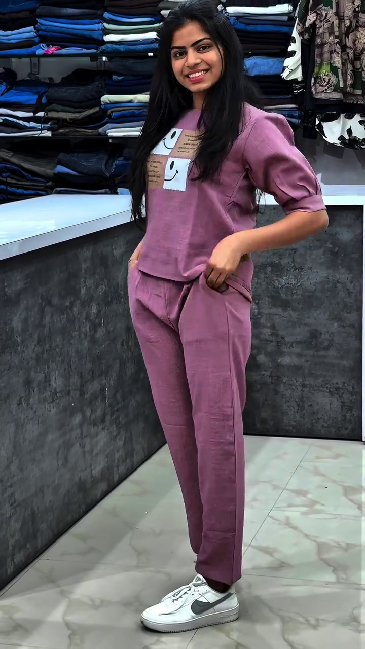 Mauve Casual Co-ord Set