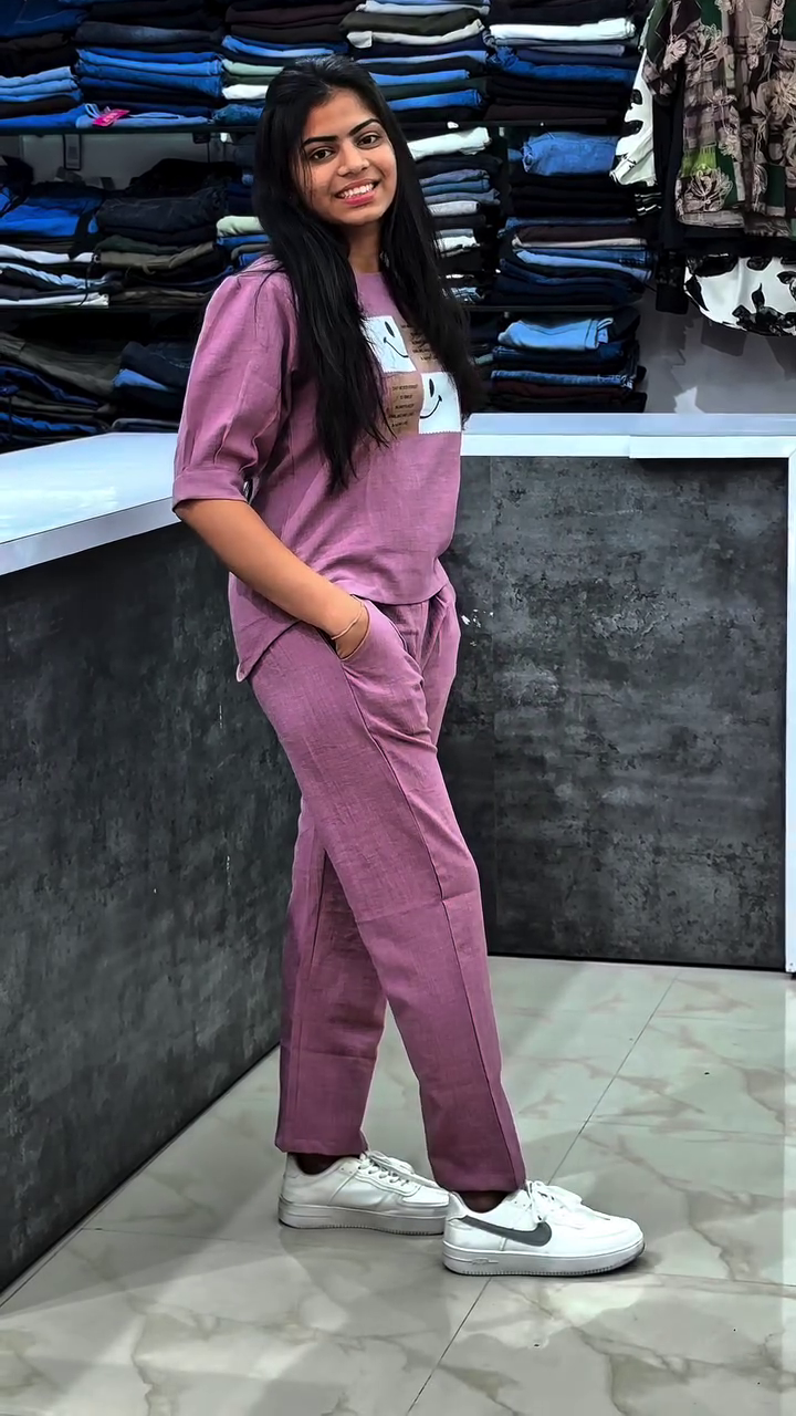Mauve Casual Co-ord Set