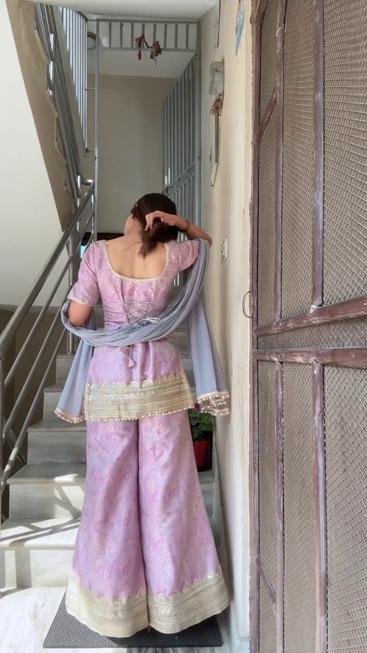 Graceful Lavender Traditional Outfit