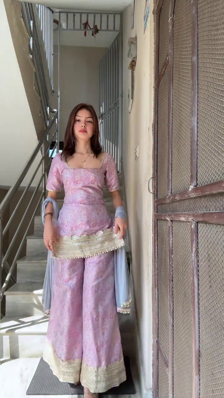 Graceful Lavender Traditional Outfit