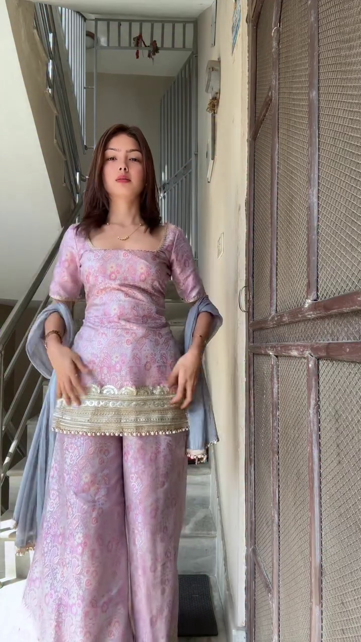 Graceful Lavender Traditional Outfit