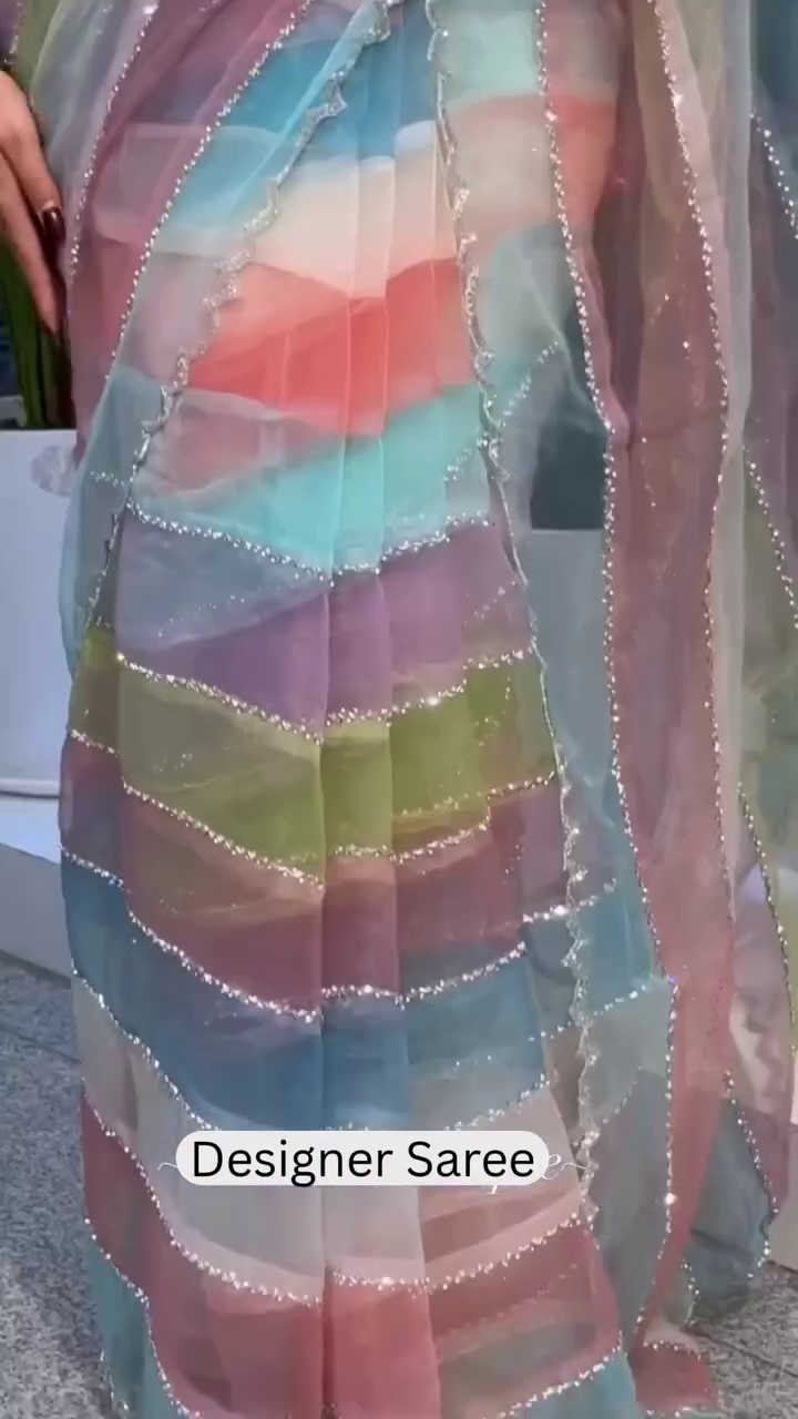 Pastel Designer Saree