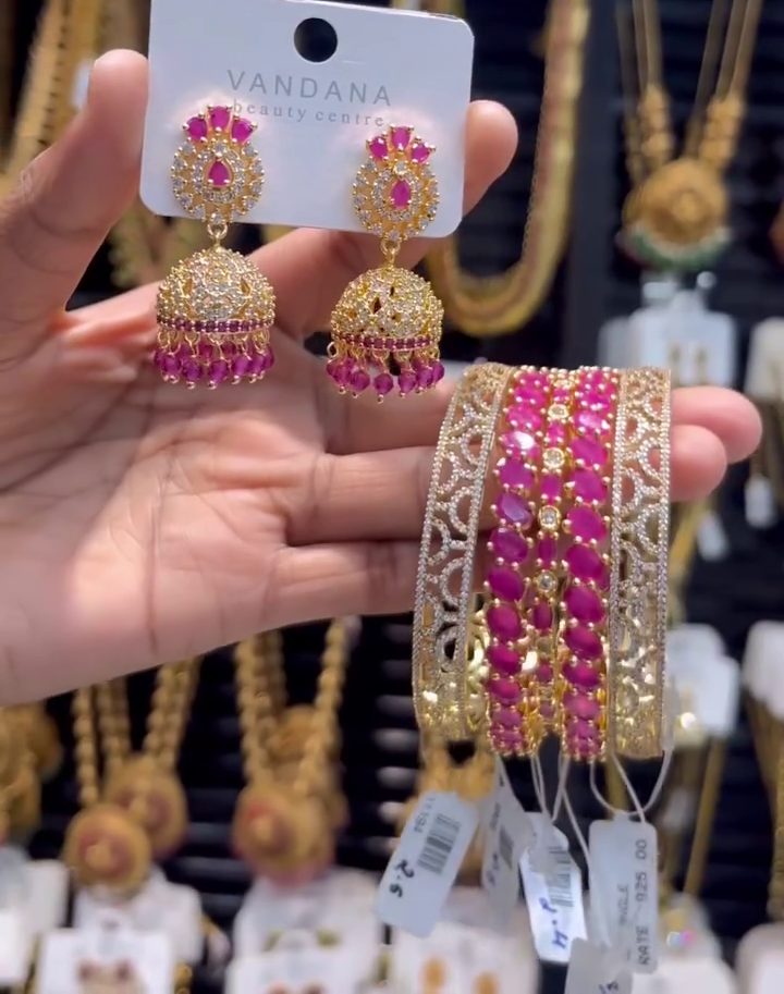 Blue and Gold Jewelry Set