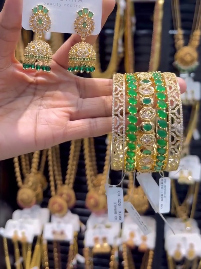 Blue and Gold Jewelry Set