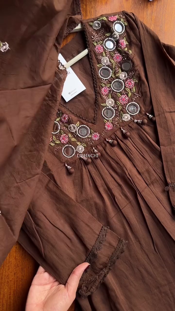 Premium Embroidered Beige Fabric Showcasing Luxury Craftsmanship