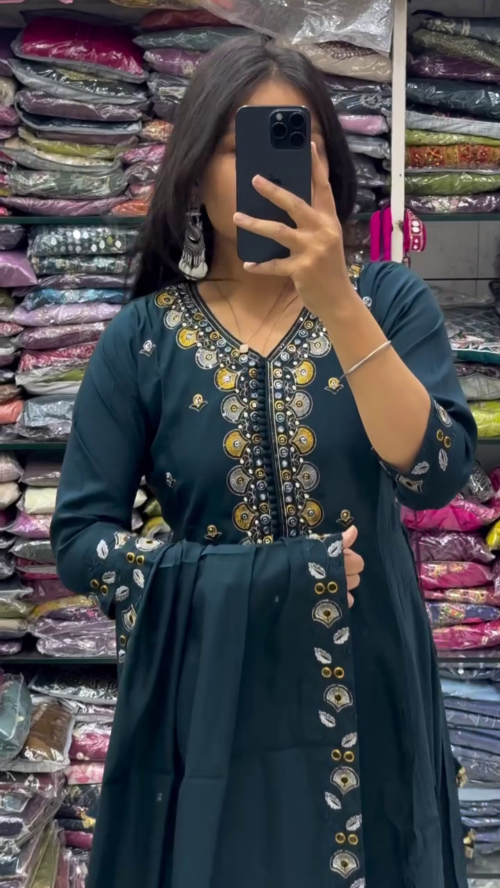 Radiant Lime Green Embroidered Suit