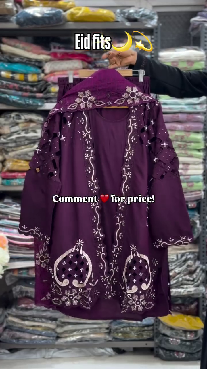 Elegant Maroon Embroidered Eid Dress for Girls  Description