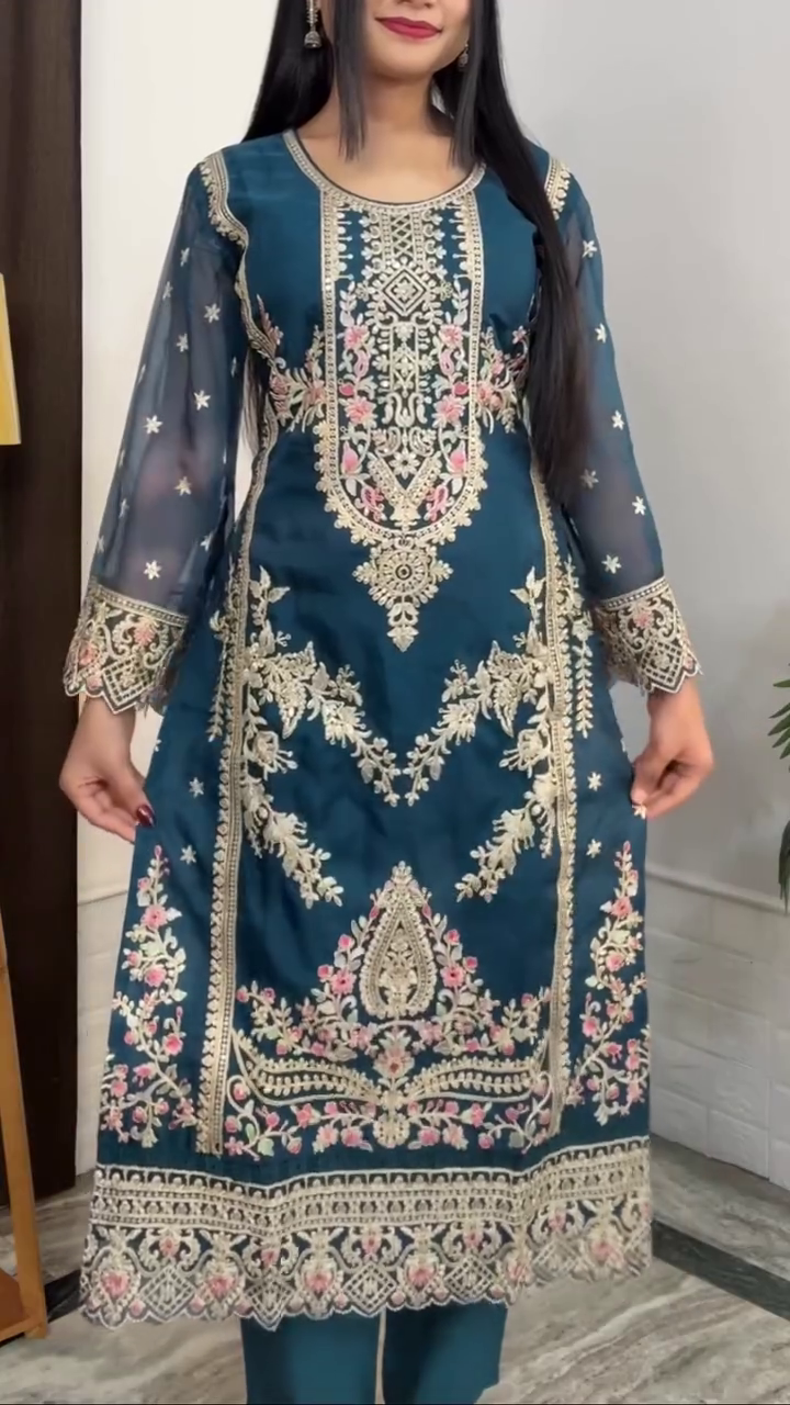 Yellow Floral Salwar Suit