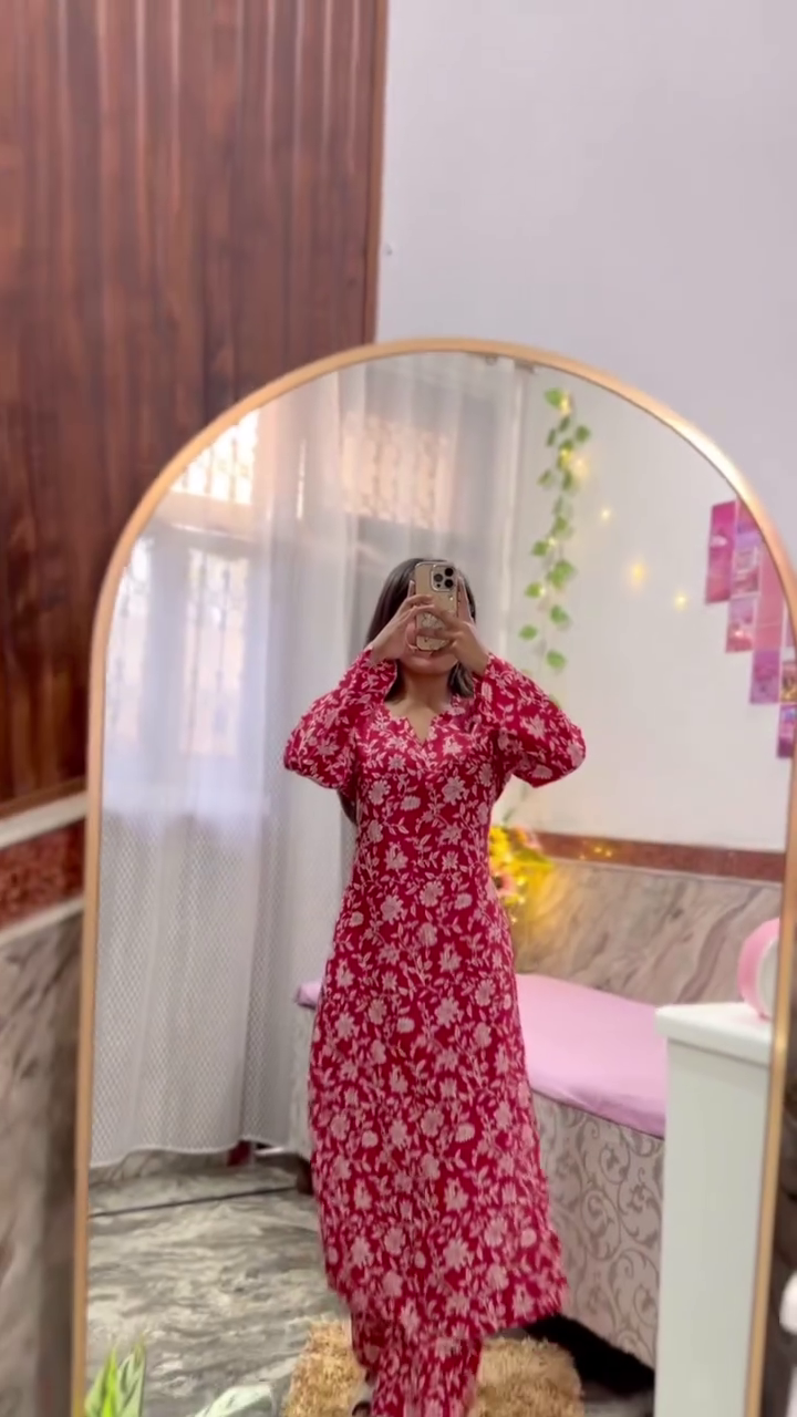 Elegant White Embroidered Kurti Set