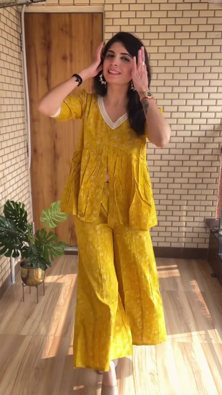 . Red Floral Co-Ord Set for Women