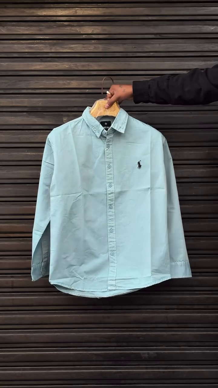 Light Blue Classic Casual Shirt